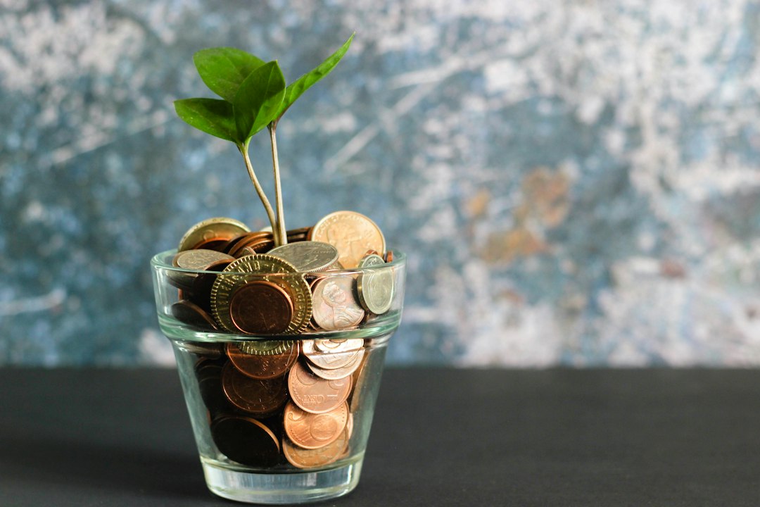 Photograph depicting finance business investment growth